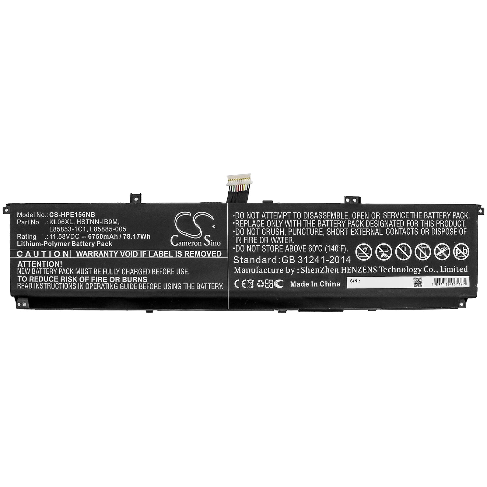 Laptop -Batterie 6750mah