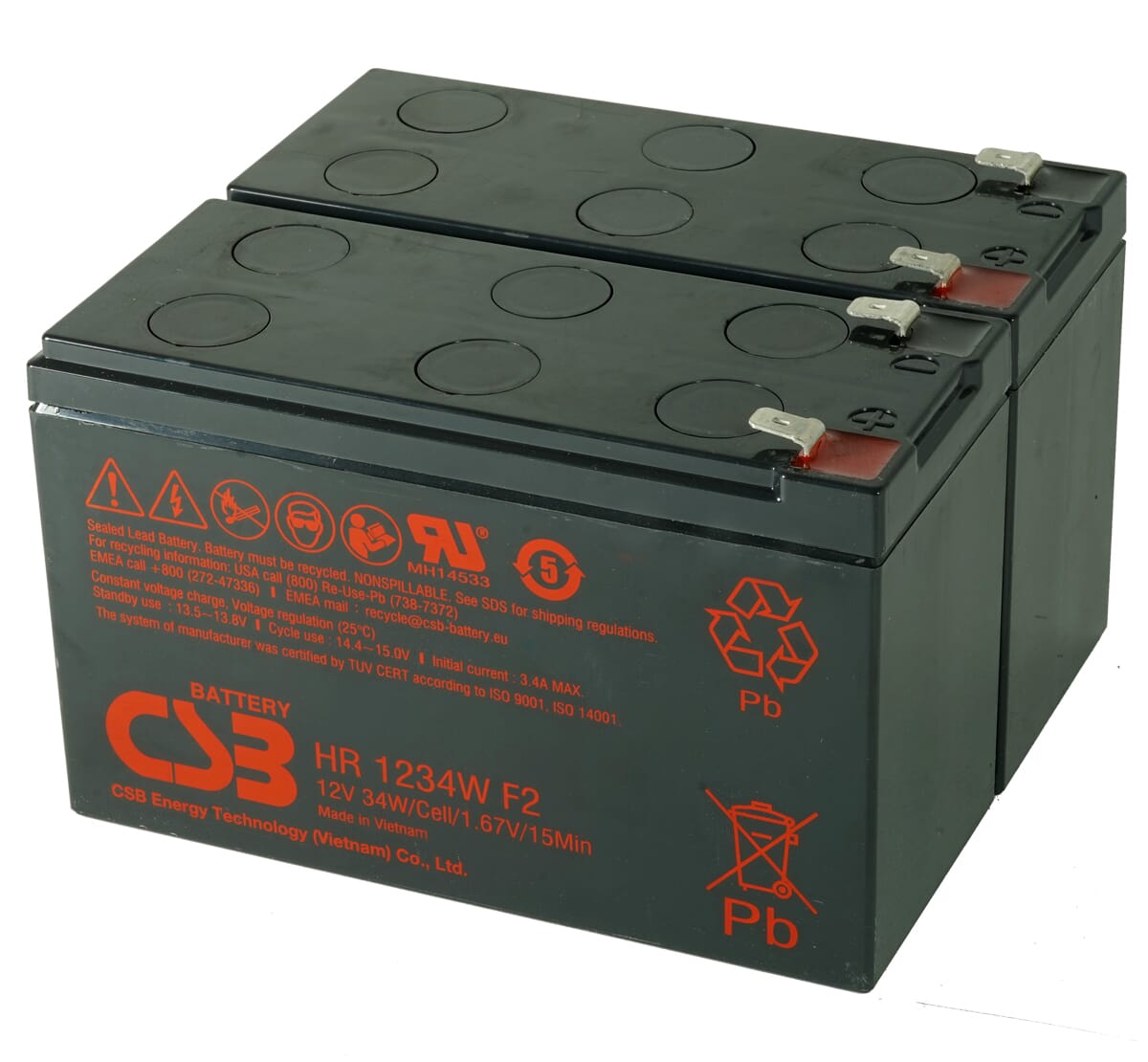CSB -Batterie CSB UPS Batterieersatz RBC124