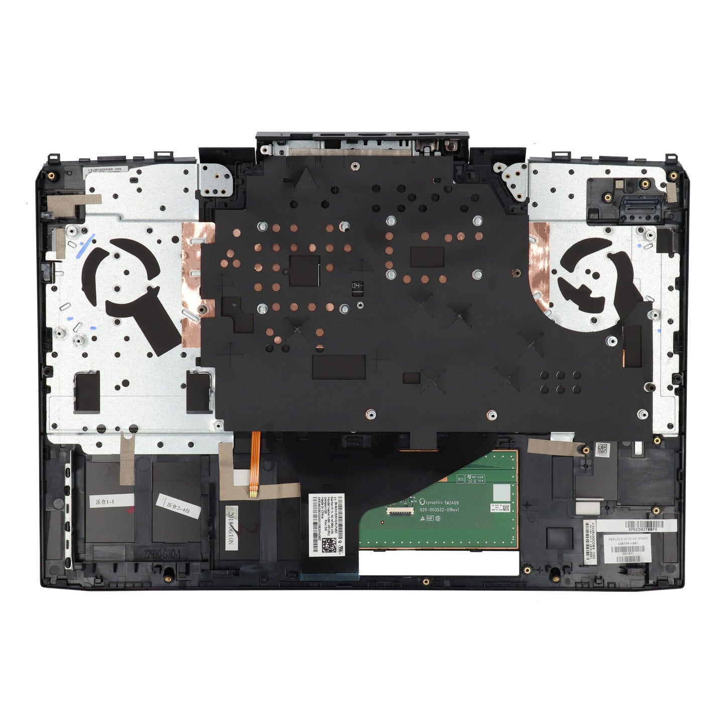 HP Laptop -Tastatur QWERTZ DE + TOP COVER, Hintergrundbeleuchtung