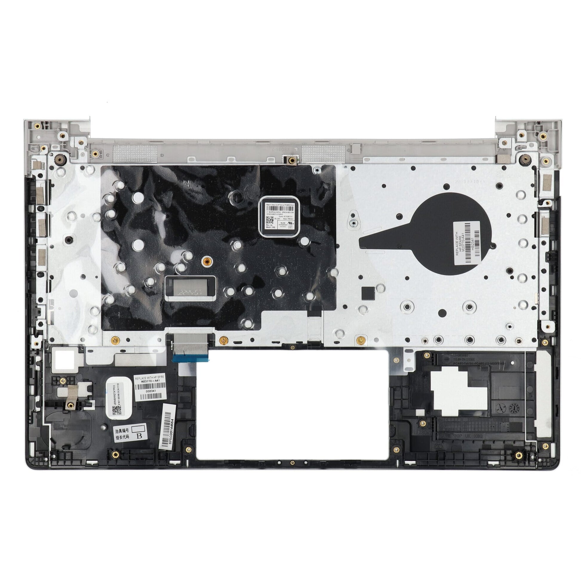 HP -Laptop -Tastatur Aery sein + obere Deckung