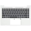 HP Laptop -Tastatur QWERTY Us + Top Cover, Backlit -Silver