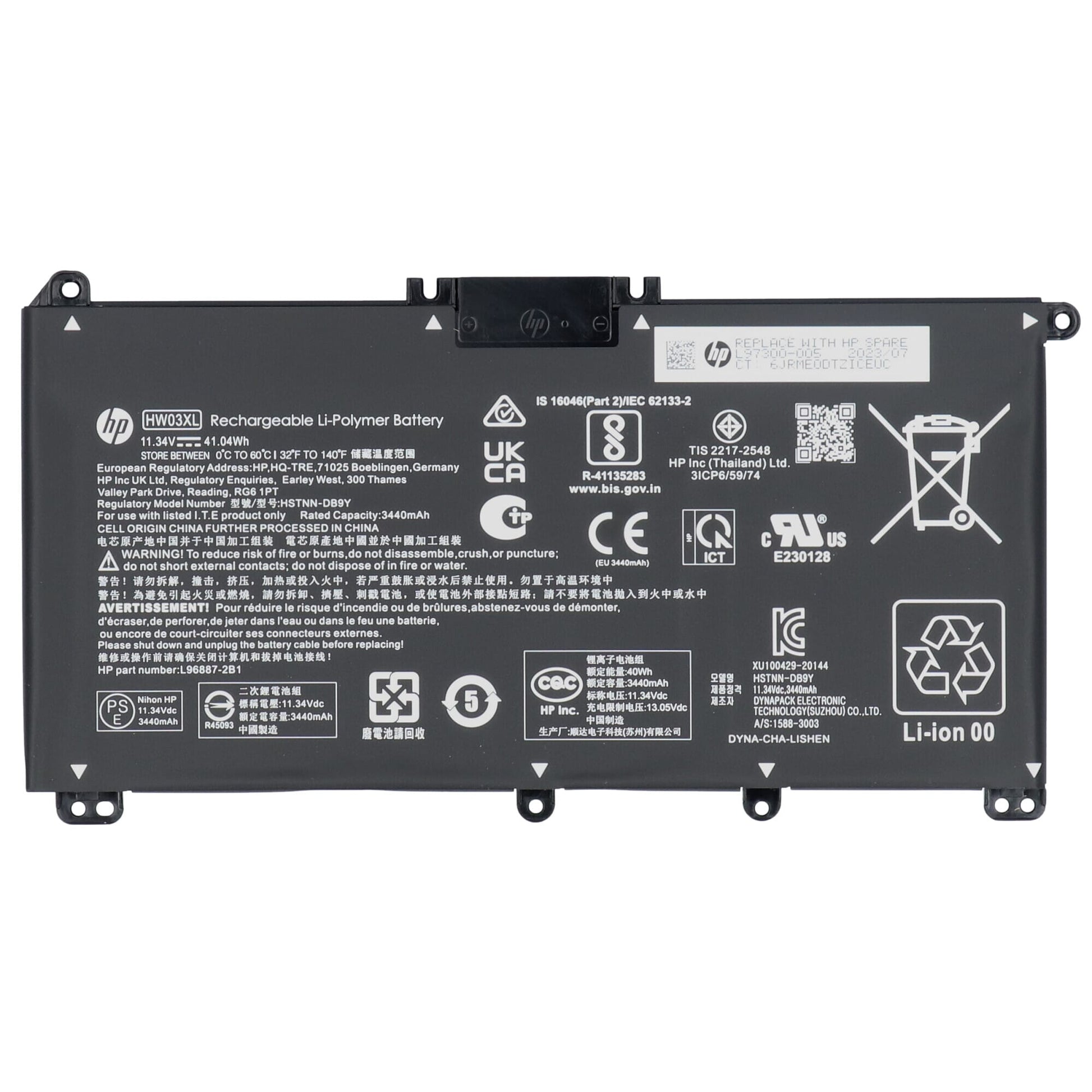 HP -Laptop -Akku 3440 mAh
