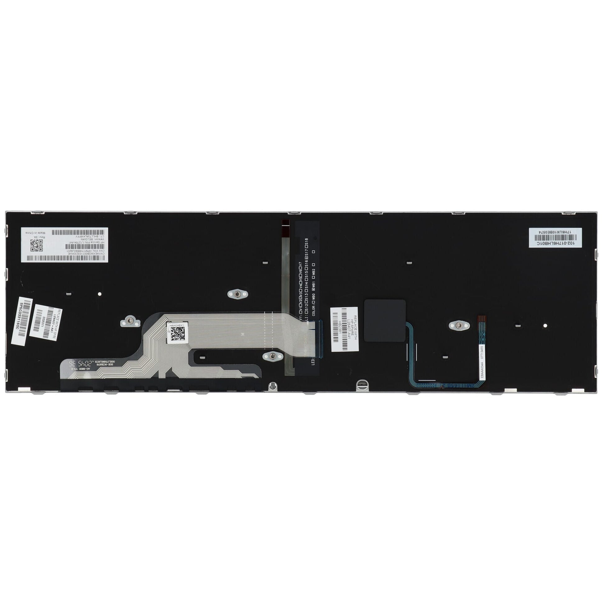 HP -Laptop -Tastatur Aery BE + Trackpoint, Hintergrundbeleuchtung
