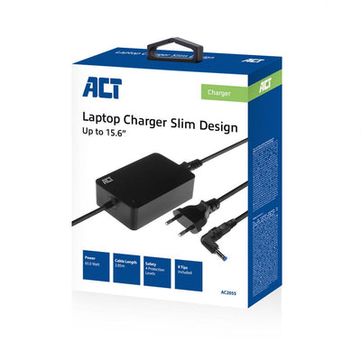 ACT Compact Laptoterkader 65W (für Laptops von bis zu 15,6 Zoll)