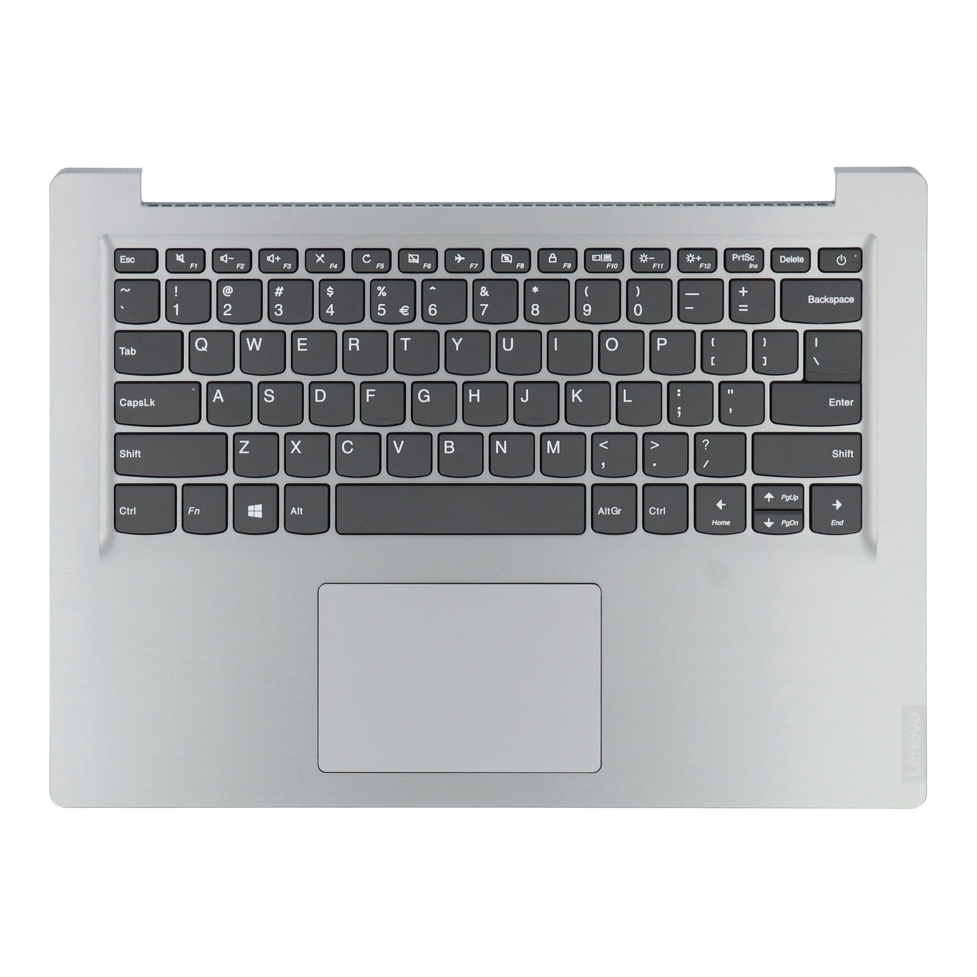 Lenovo Laptop Tastatur QWERTY Us + Top Cover Silber