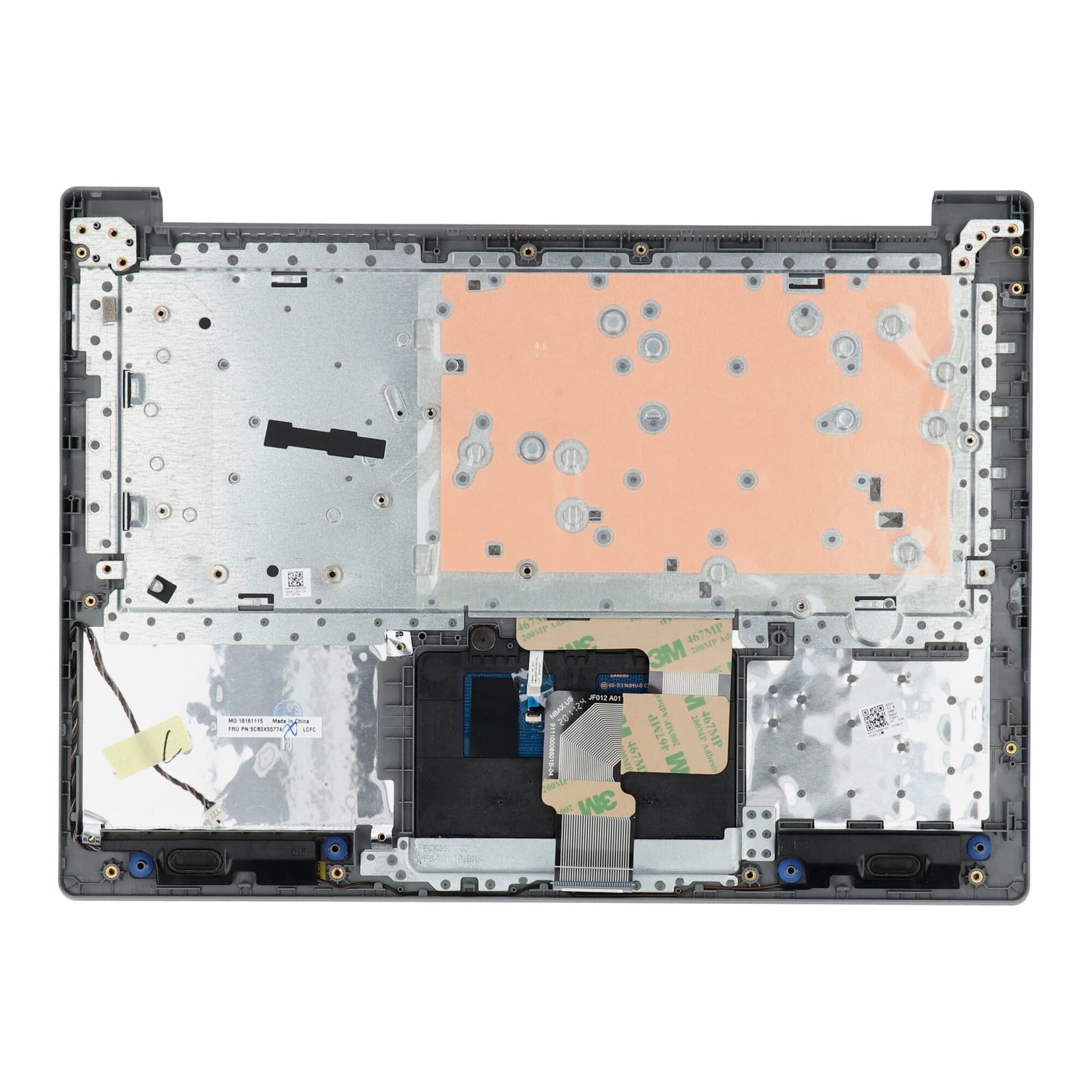 Lenovo Laptop Tastatur QWERTY Us + Top Cover Silber