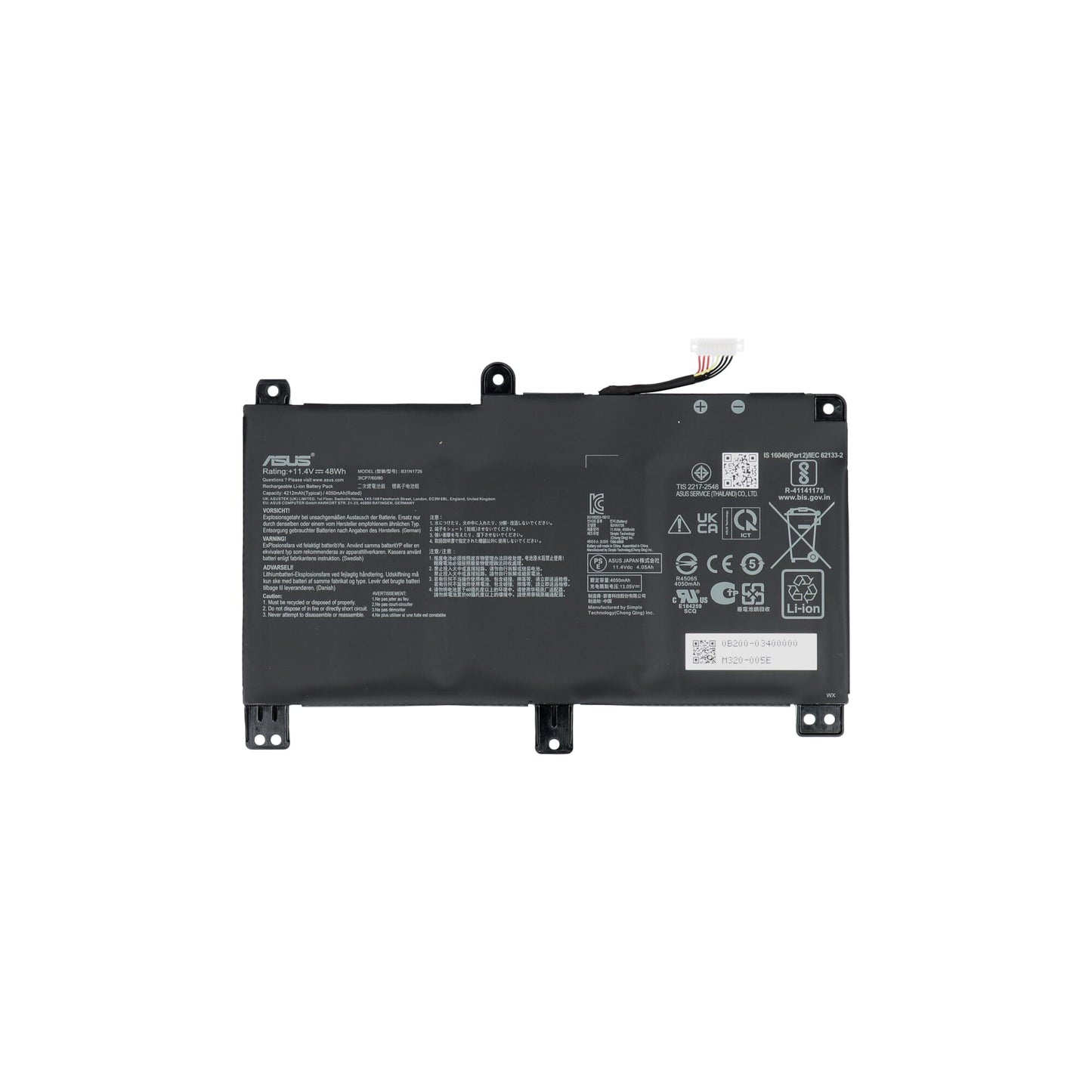ASUS -Laptop -Akku 4200mah