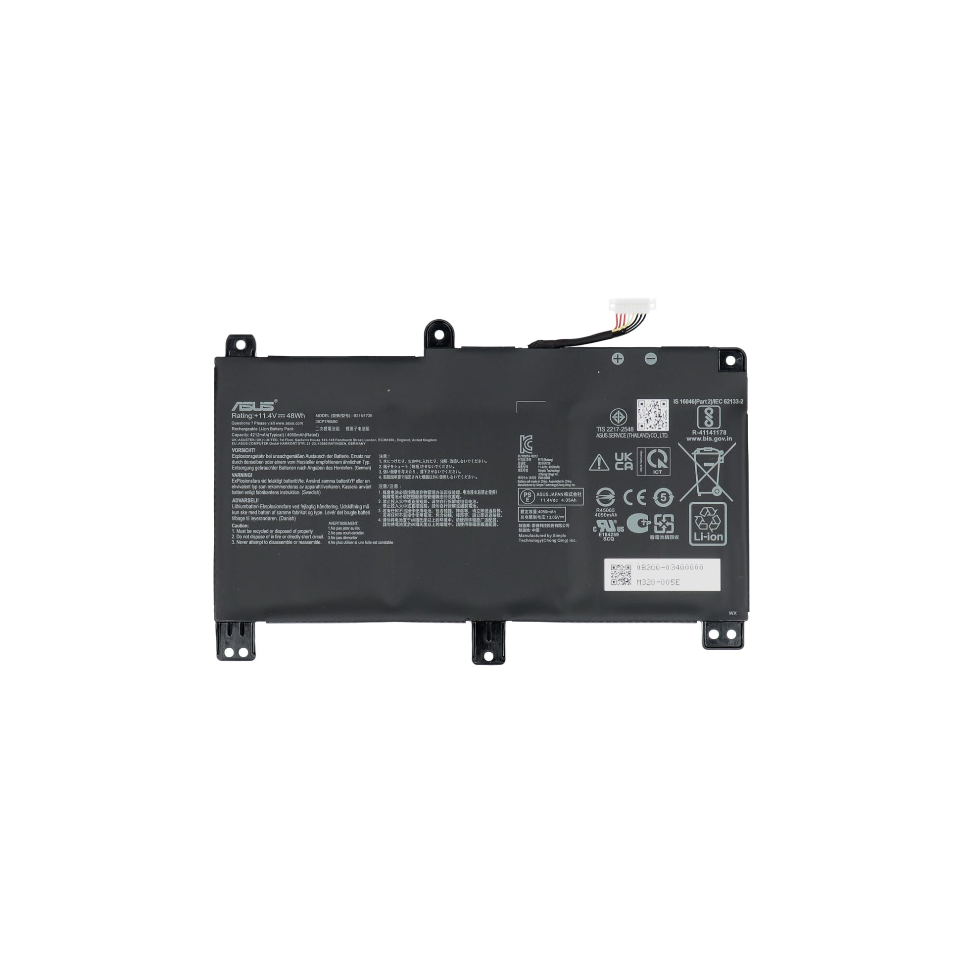 ASUS -Laptop -Akku 4200mah