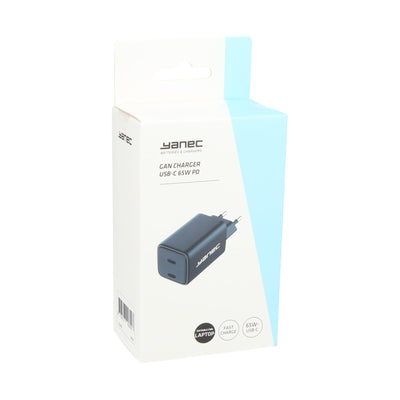Yanec Compact Gan Ladegerät USB-C 65W