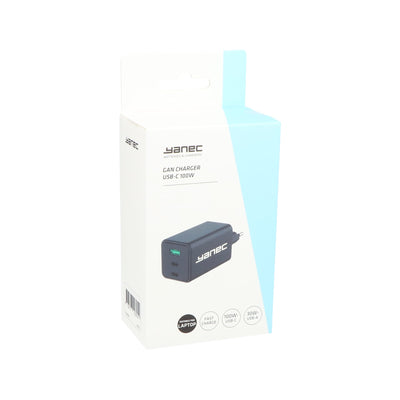 Yanec Compact Gan Ladegerät USB-A USB-C 100W