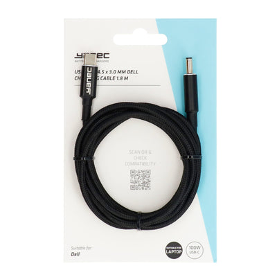 Yanec USB-C bis 4,5 x 3,0 mm Dell-Ladekabel 1,8 m