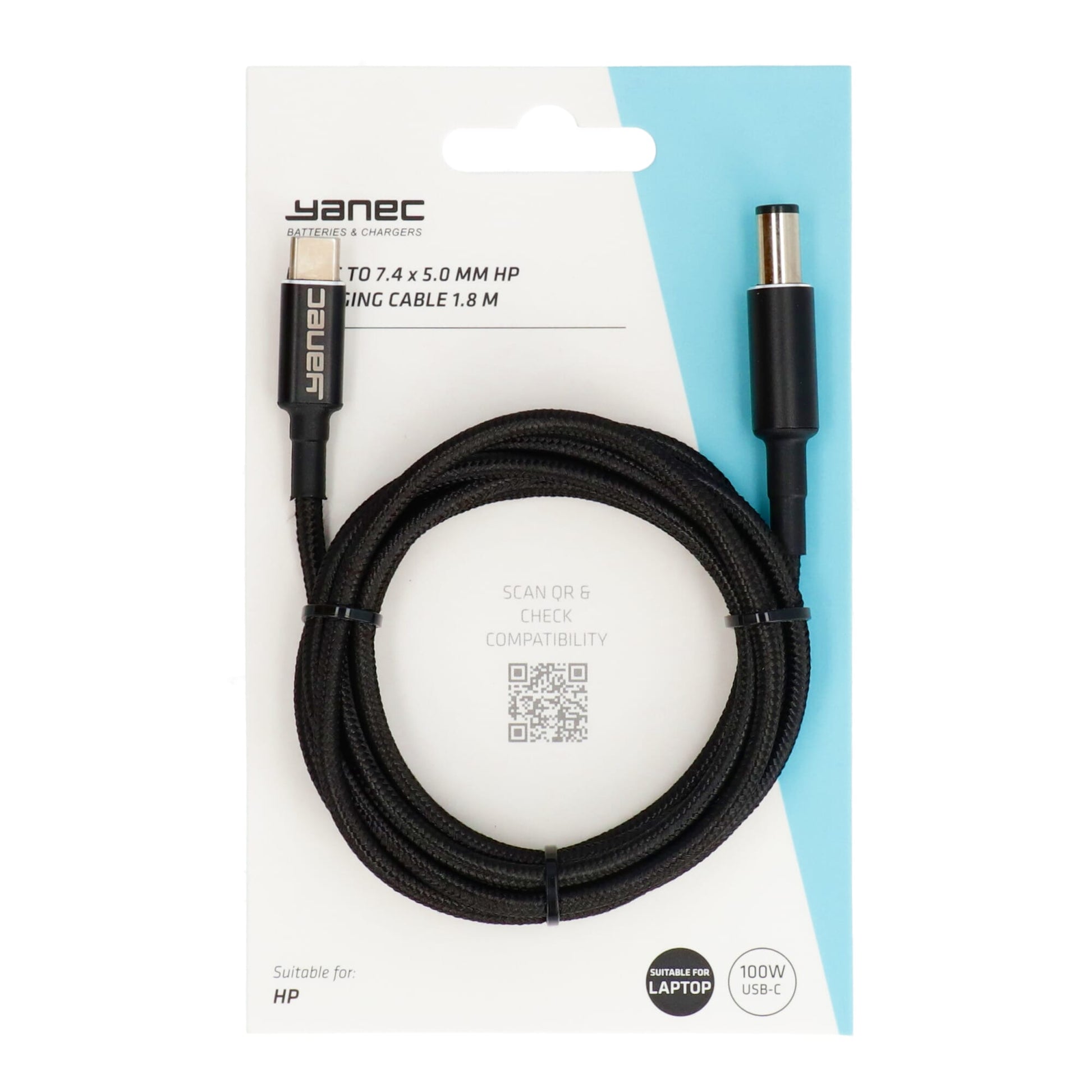 Yanec USB-C bis 7,4 x 5,0 mm PS-Ladekabel 1,8 m