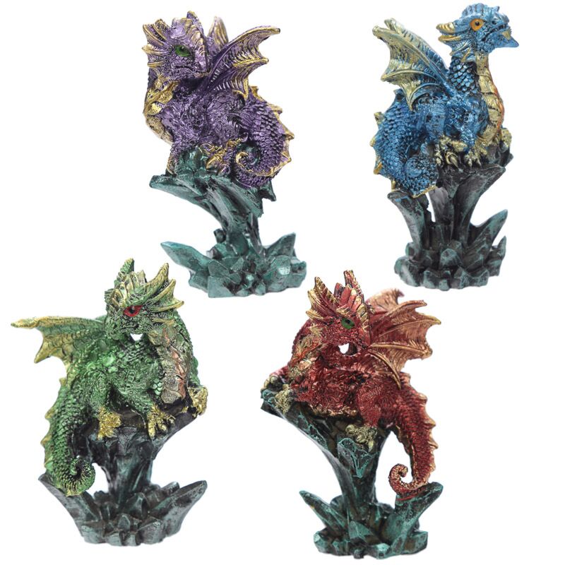 Enchanted Nightmare Dragon - Mini -Rockkristall