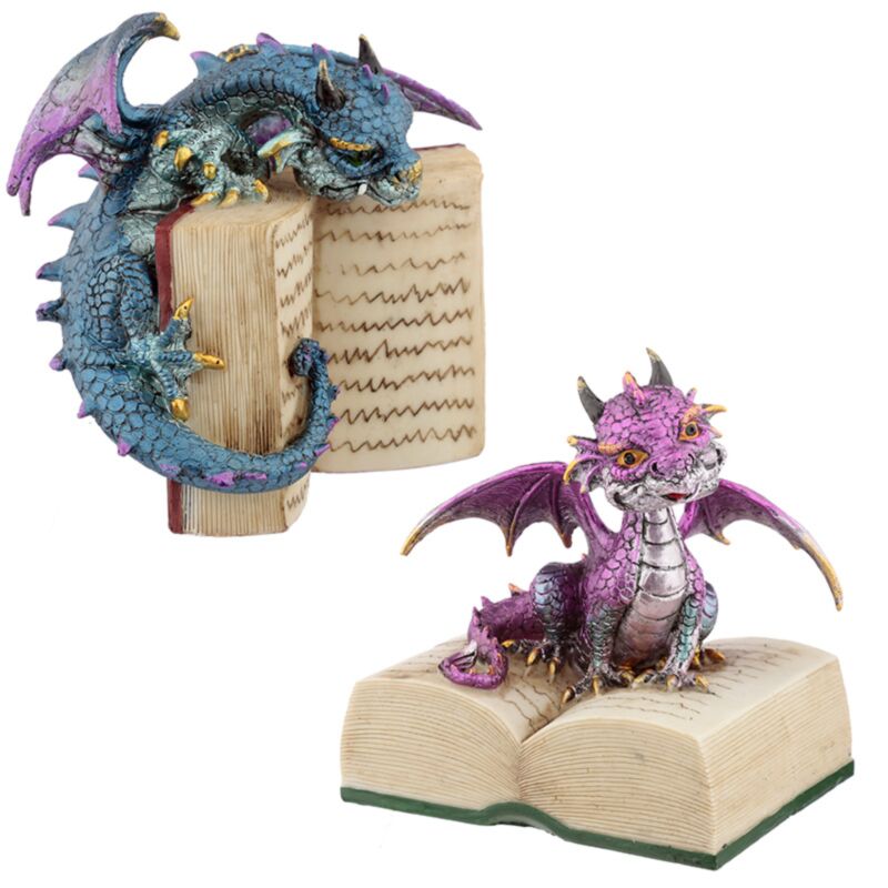 Elemente Drache mit Buch