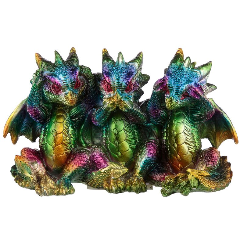 Regenbogen Drache Metallic hören still still