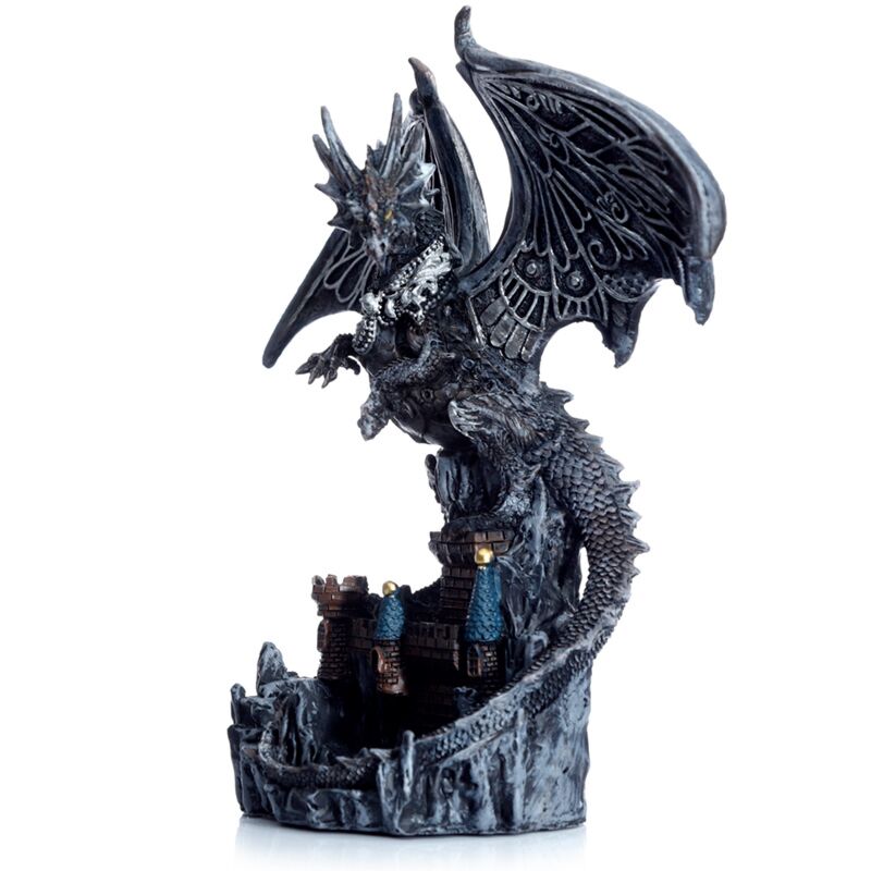 Dunkle Legenden Flügel der Magie Silber Schloss Wacther Drache