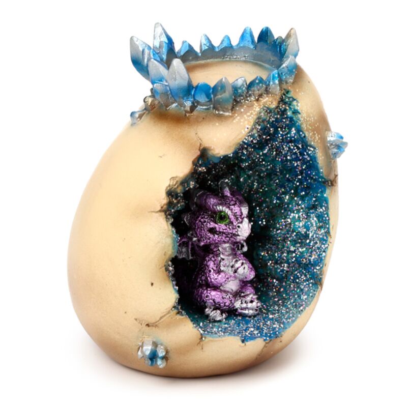 Elemente Baby Dragon Crystal Egg Teelight Halter