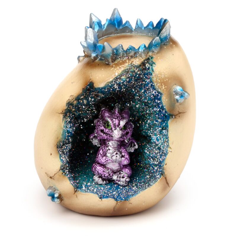 Elemente Baby Dragon Crystal Egg Teelight Halter