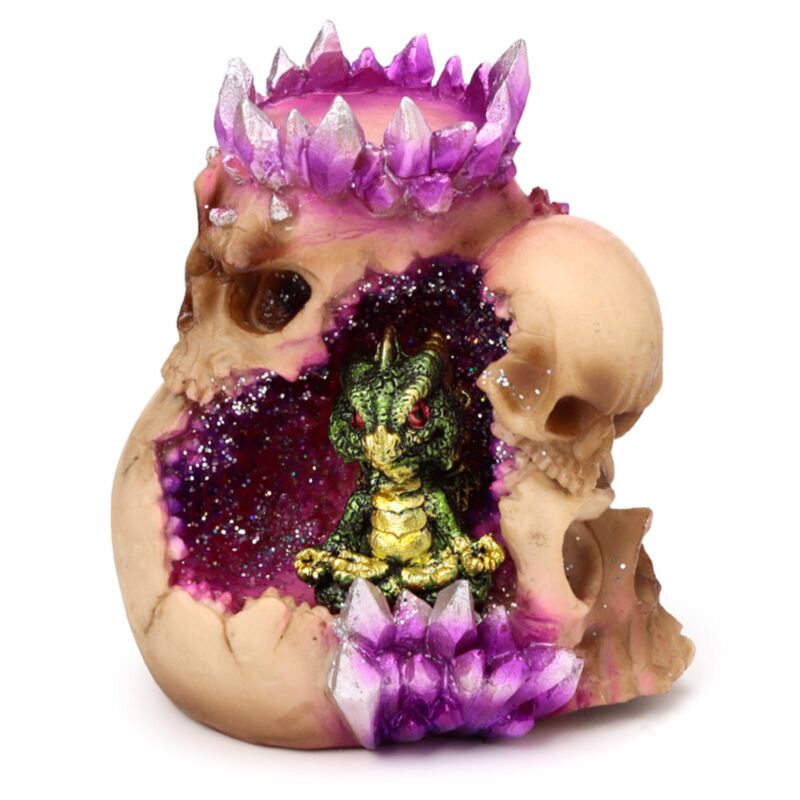 Elemente Baby Draak Crystal Schedel Waxinlight Holder