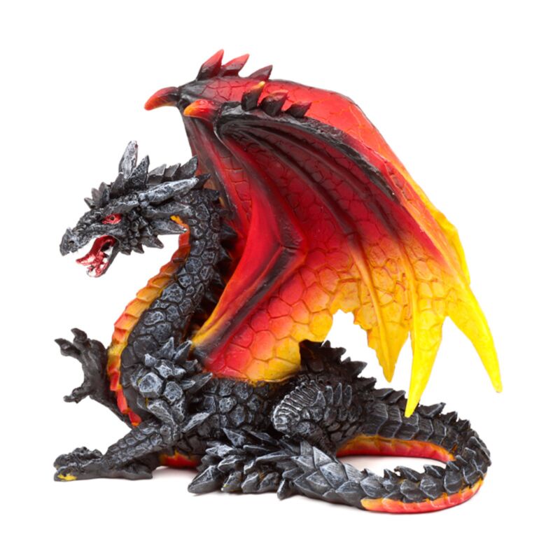 Dark Legends Protector der Nacht Obsidian Fire Dragon 21cm
