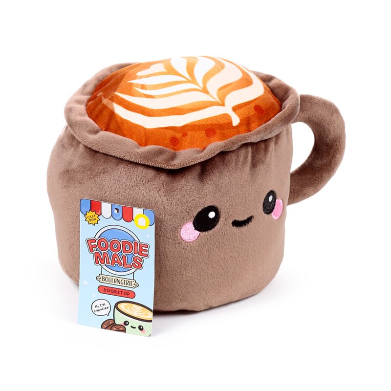 FoodiMals Cappuccino Plüsch Türstopper