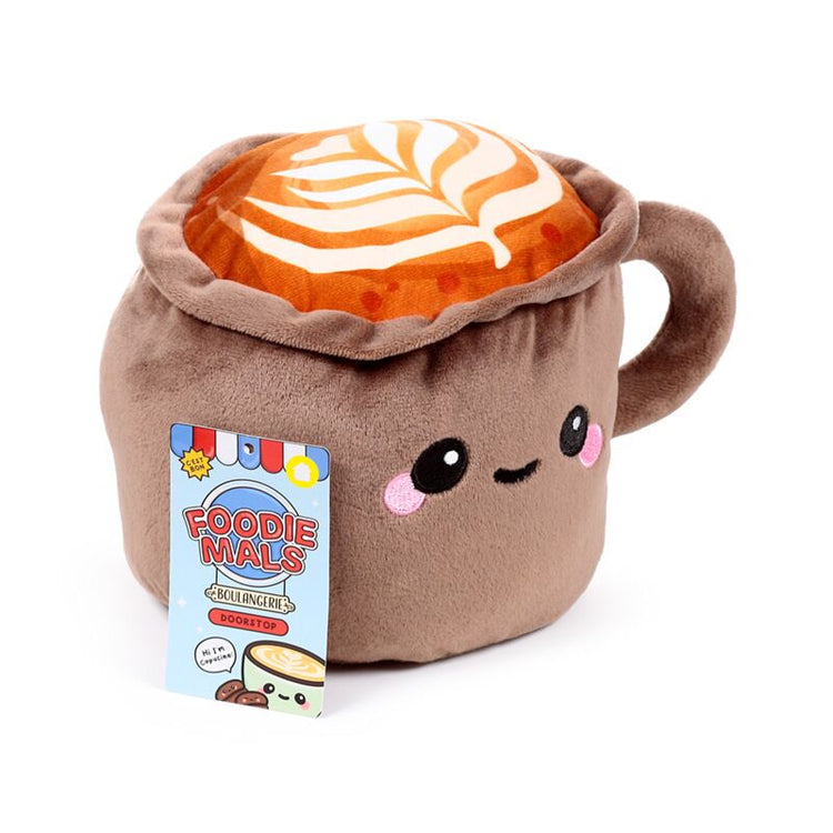 FoodiMals Cappuccino Plüsch Türstopper