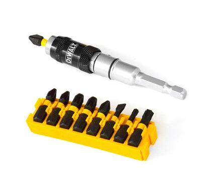 Imp Dewalt Zubehör Act Torsion 10-teiliger schwenkbarer Bithalter mit Schraubbits – dt70518t-qz