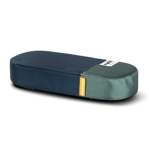 Gepäckträger Kissen Recycelt 38 cm blau grün