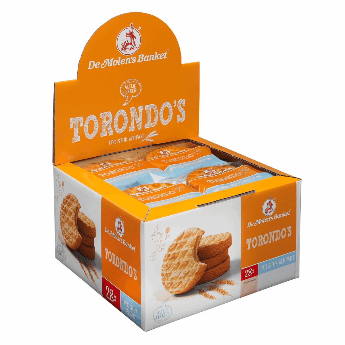 Die Mühlen-Torondos verpackt (28x 65gr)