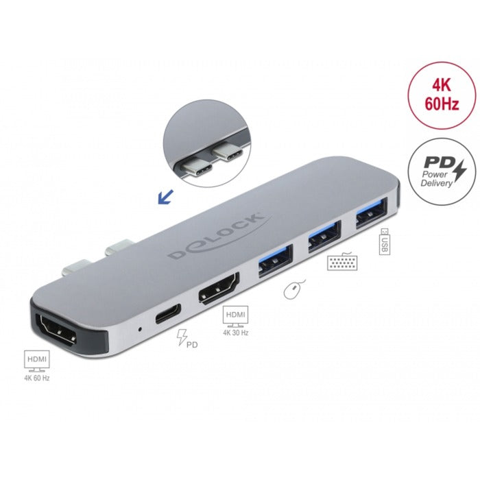 Docking -Dockingstation für MacBook Dual HDMI 4K PD Hu