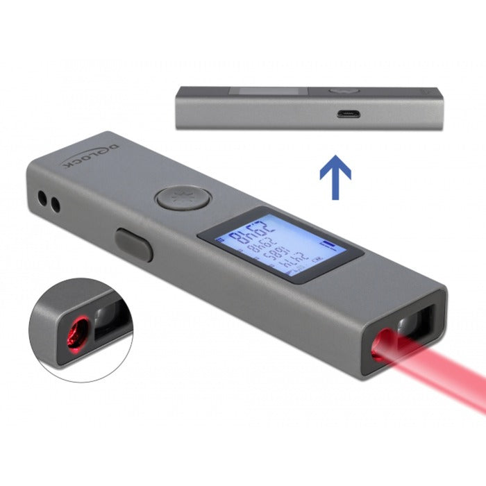 Delock Laser Distanzmesser 3cm 40 m