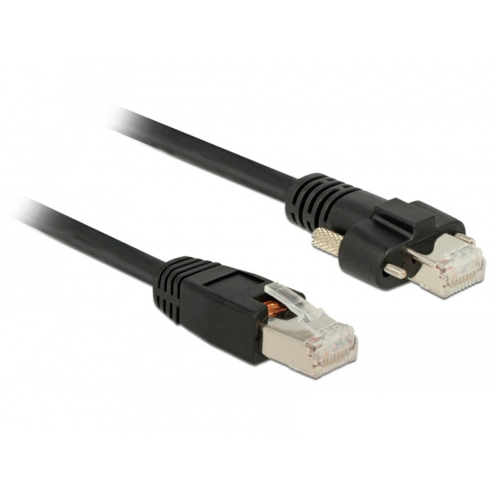 DELOCK RJ45 -Stecker> RJ45 -Stecker mit Schrauben Cat.6 SSTP