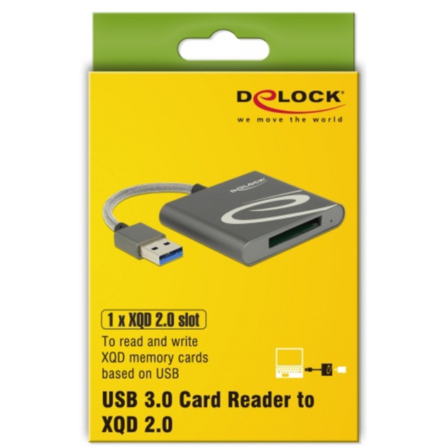 Delock USB 3.0 -Kartenleser für XQD 2.0 Speicherkarten