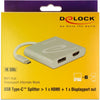 Delock USB-C> 1x HDMI + 1x DisplayPort