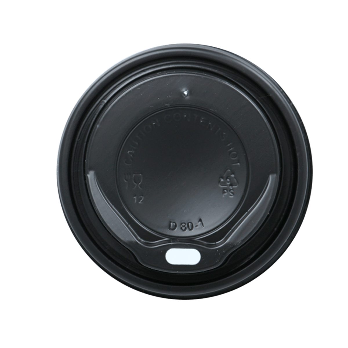 Deckel to-go schwarz 80mm für Kaffeebecher 230ml (100 Stück)