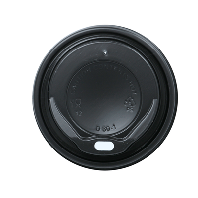 Deckel to-go schwarz 80mm für Kaffeebecher 230ml (100 Stück)