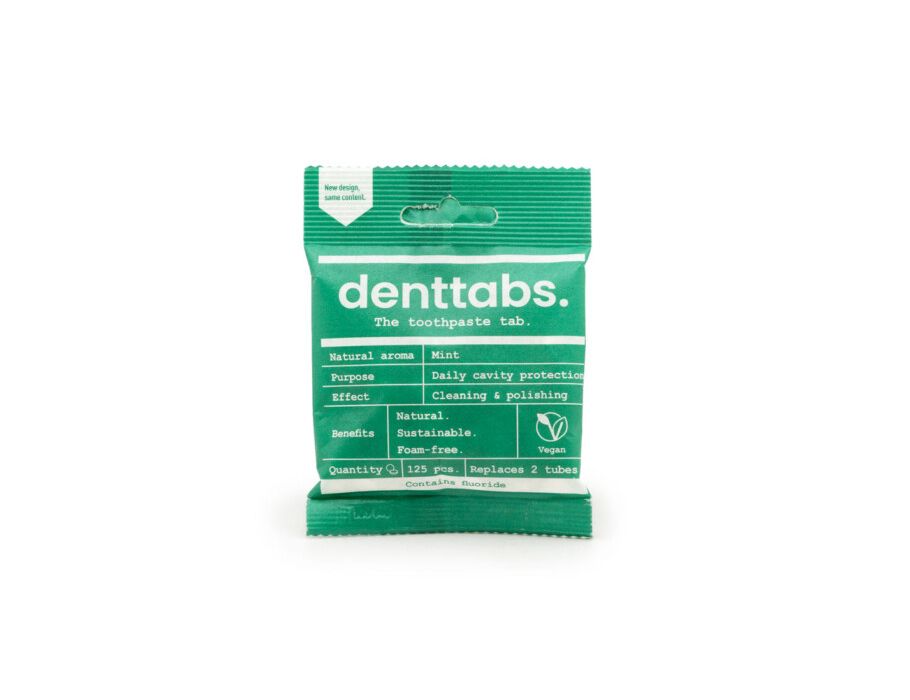Denttabs Zahnpasta -Tabletten - mit Fluor - Minze