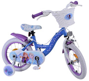 Disney Frozen 2 Kinderbike Girls 14 Zoll blau lila zwei Handbremsen - afbeelding 2