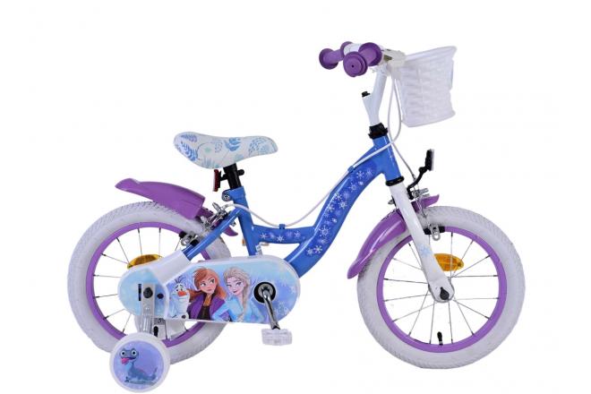 Disney Frozen 2 Kinderbike Girls 14 Zoll blau lila zwei Handbremsen