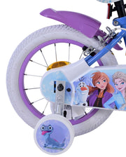 Disney Frozen 2 Kinderbike Girls 14 Zoll blau lila zwei Handbremsen - afbeelding 3