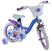 Disney Frozen 2 Kinderbike Girls 14 Zoll blau lila zwei Handbremsen - afbeelding 6