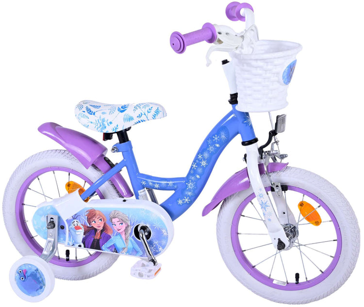 Disney Frozen 2 Kinderbike - Mädchen - 14 Zoll - blaues Lila