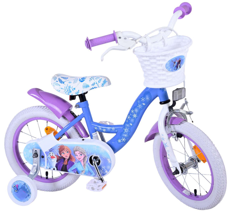 Disney Frozen 2 Kinderbike - Mädchen - 14 Zoll - blaues Lila