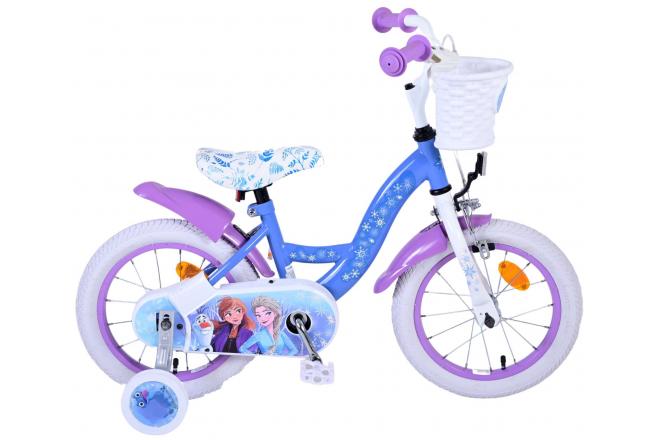 Disney Frozen 2 Kinderbike - Mädchen - 14 Zoll - blaues Lila