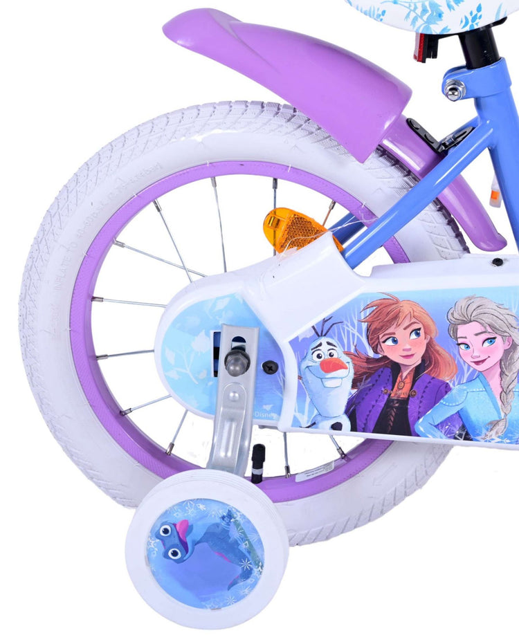 Disney Frozen 2 Kinderbike - Mädchen - 14 Zoll - blaues Lila