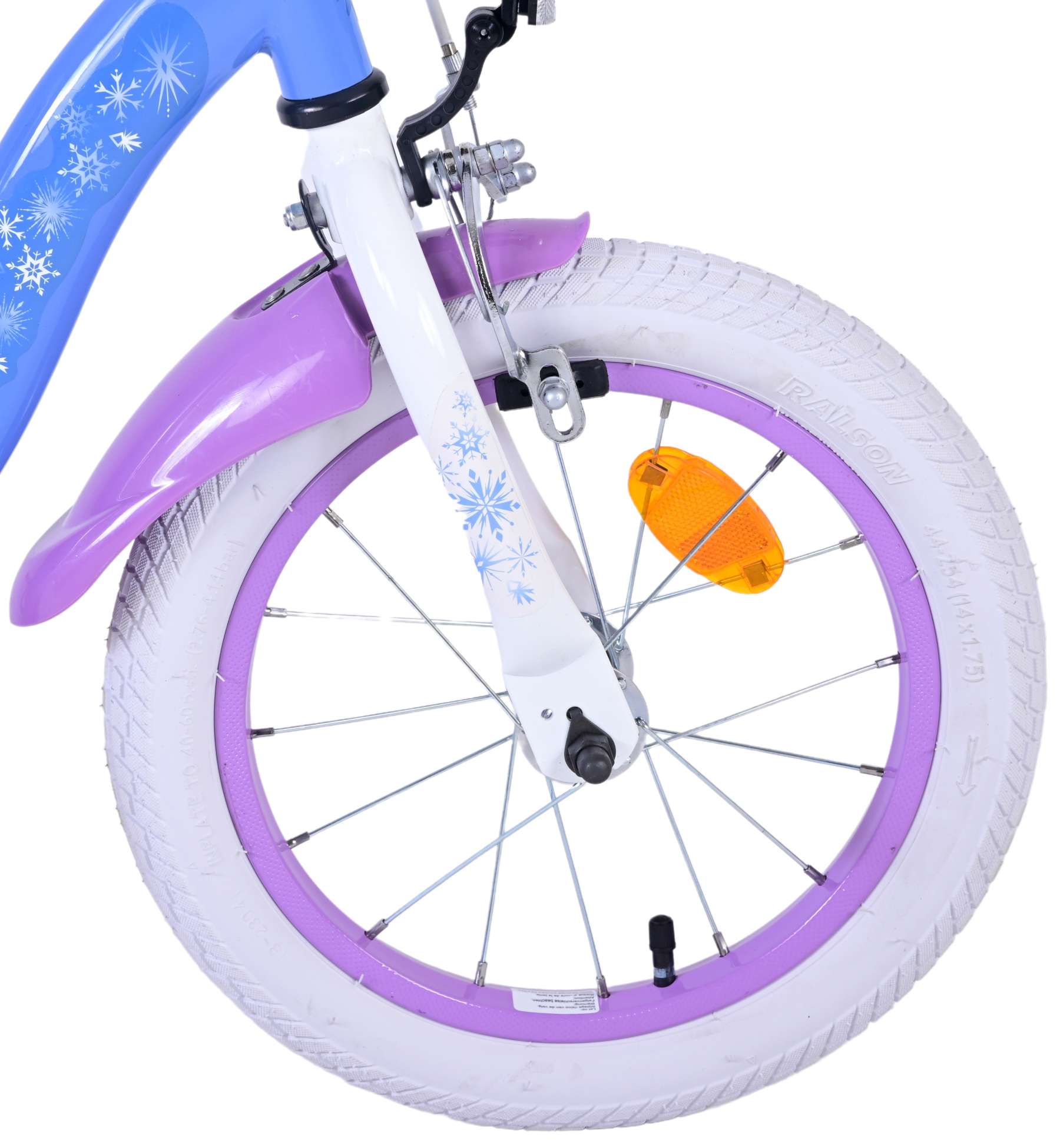 Disney Frozen 2 Kinderbike - Mädchen - 14 Zoll - blaues Lila