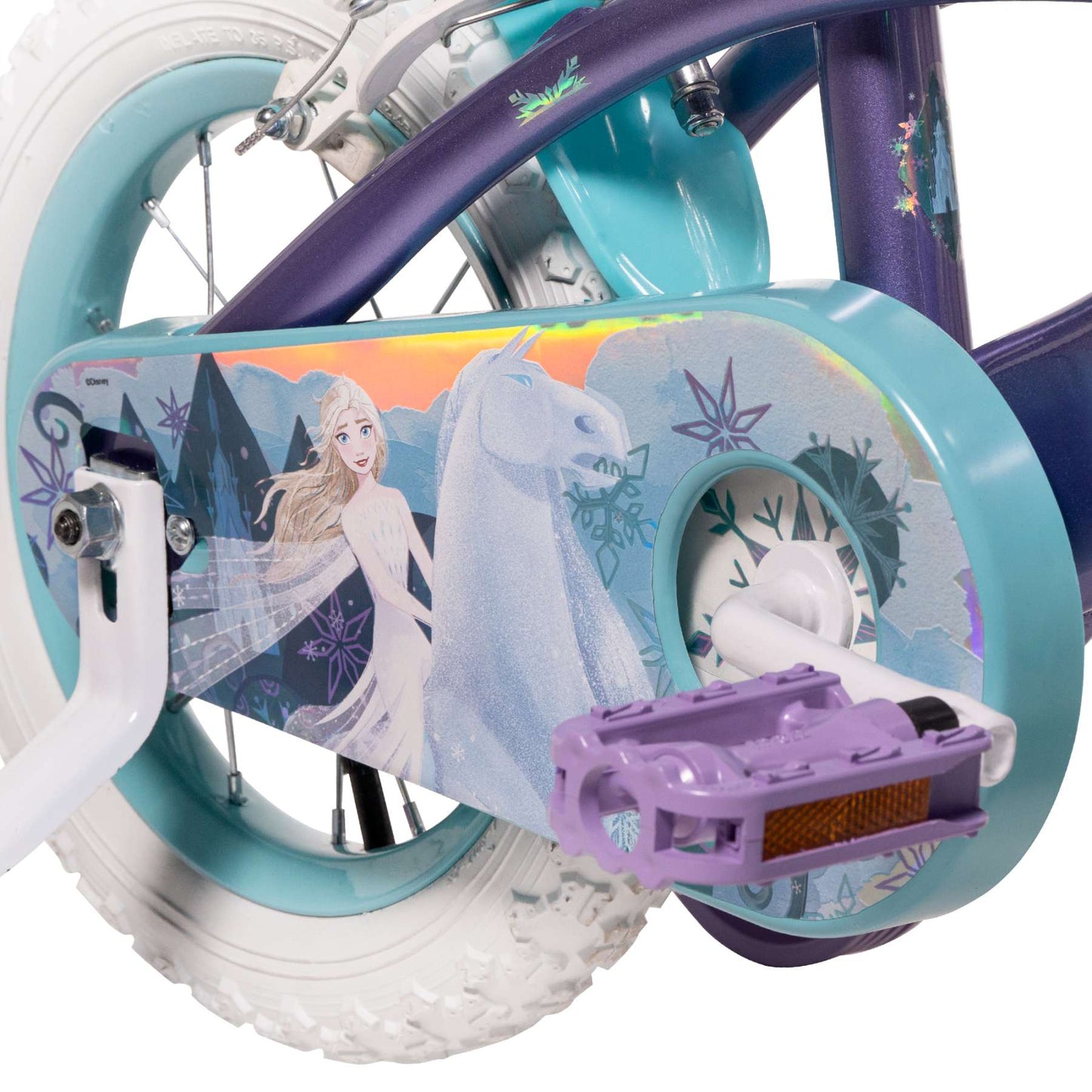 Disney Die Eiskönigin Disney Frozen 2 Kinderfahrrad – Mädchen – 12 Zoll – Blau Lila – Zwei Handbremsen