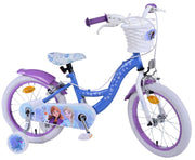 Disney Frozen 2 Kinderbike Girls 16 Zoll blau lila zwei Handbremsen - afbeelding 2