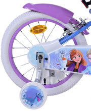 Disney Frozen 2 Kinderbike Girls 16 Zoll blau lila zwei Handbremsen - afbeelding 3