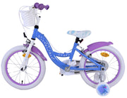 Disney Frozen 2 Kinderbike Girls 16 Zoll blau lila zwei Handbremsen - afbeelding 8